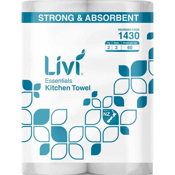 KITCHEN TOWELS 2PLY- TUFFY 2/PK - MULTIBUY SPECIALS