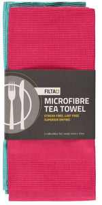 MICROFIBRE TEA TOWEL - 2Pk