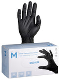 BLACK NITRILE DIAMOND GLOVES