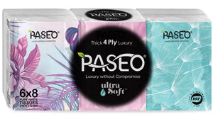 PASEO 4PLY ULTRASOFT MINI PACK FACIAL TISSUES
