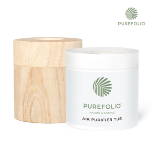 PUREFOLIO AIR PURIFIER TUB PACK WITH WOODEN HOLDER