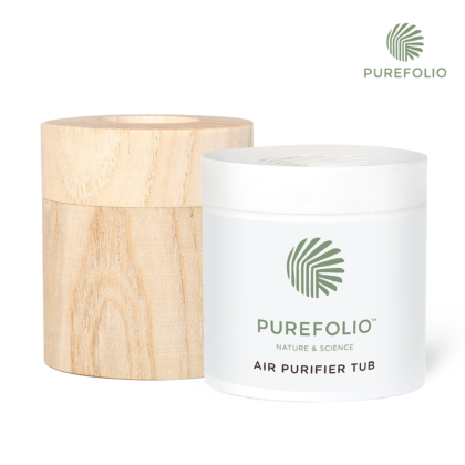 PUREFOLIO AIR PURIFIER TUB PACK WITH WOODEN HOLDER