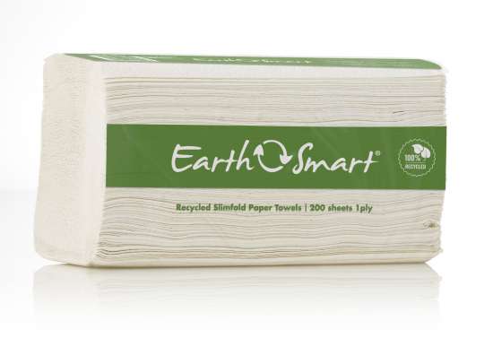 LIVI EARTHSMART RECYCLED SLIMFOLD TOWEL 1 PLY