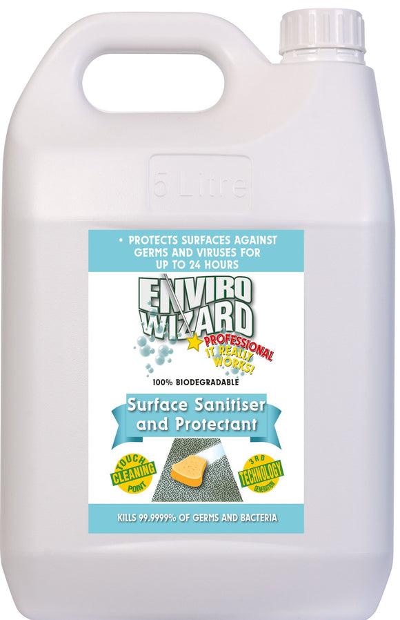 ENVIRO WIZARD SURFACE SANITISER 5L - READY TO USE