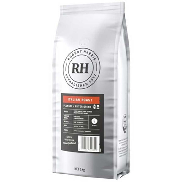 COFFEE - ITALIAN ROAST PLUNGER/FILTER GRIND - 1KG