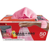 GRAB-A-RAG MICROFIBRE RAGS 30CM X 30CM 50 PACK **NEW LOWER PRICING**