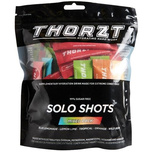 THORZT HYDRATION SUGAR FREE SOLO SHOTS POWDERED CONCENTRATE PACK